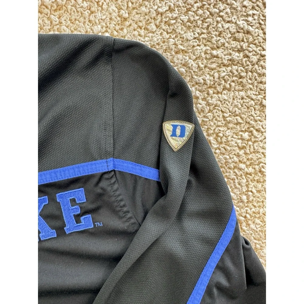 Duke Blue Devils Jacket Men's Med Black Nike Dri Fit 1/4 Quarter Zip Logo NCAA